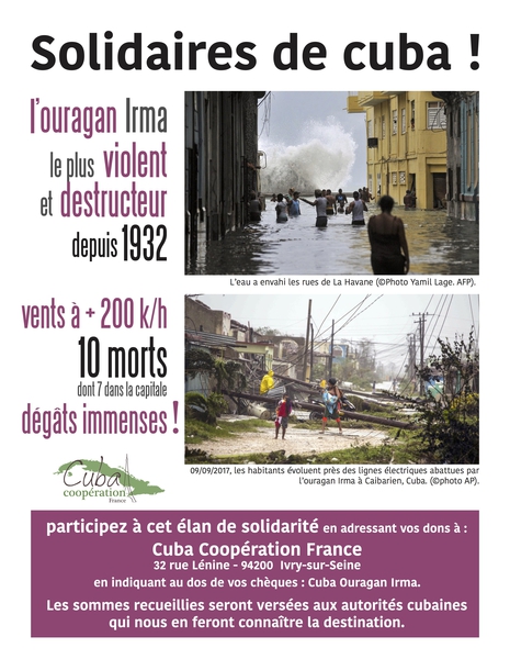 Solidaires de Cuba : un appel de Cuba coopération France 6e4b9b0a7a37b76275778e80ce466525
