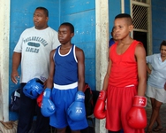 Rencontre du collectif sport et les boxeurs cubains