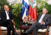 Le président haïtien en visite à Cuba