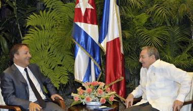 Raul Castro a rencontré le Président du Sénat français